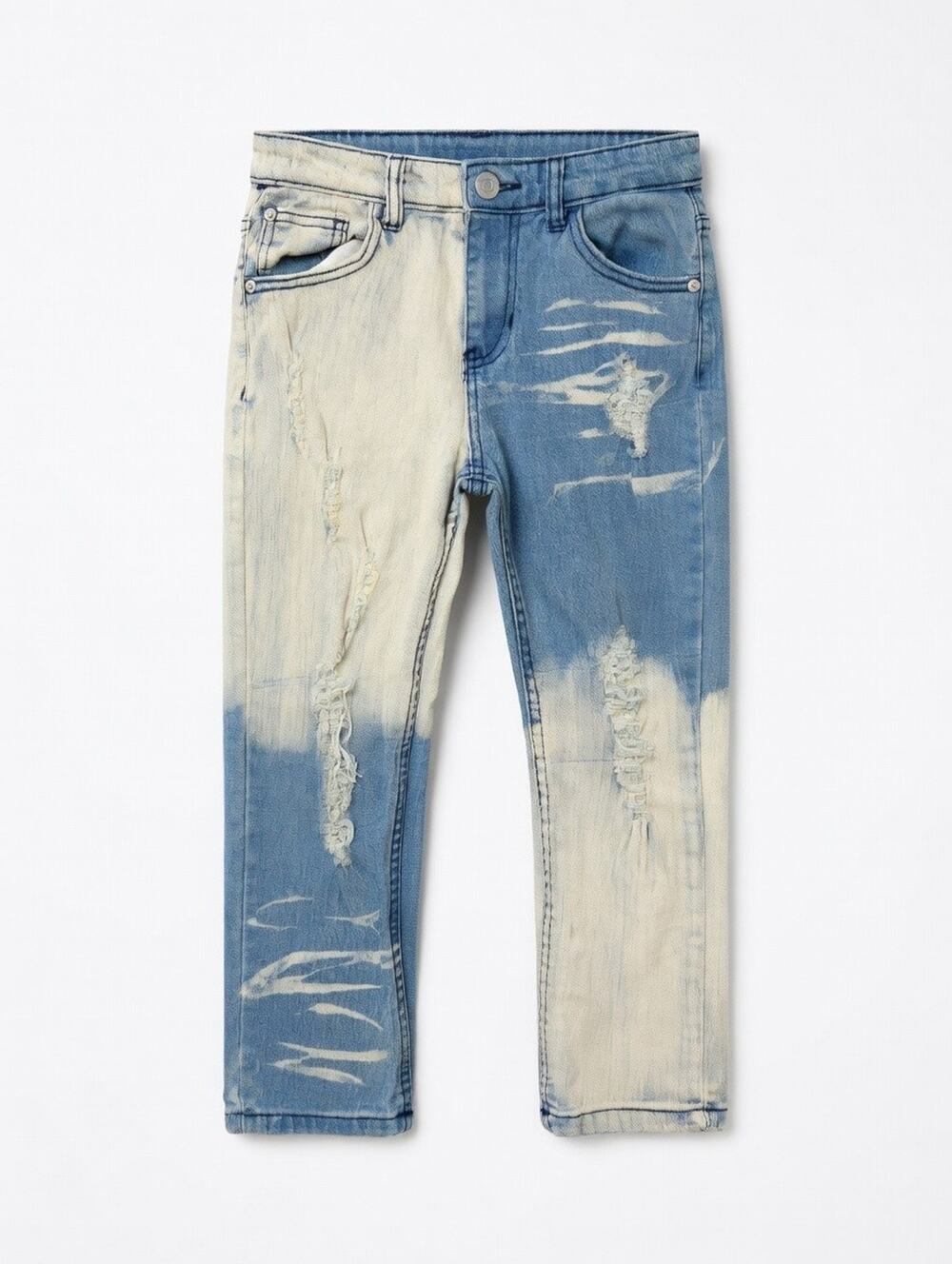 Nova Kids Distressed Bleached Ombre Jeans – Size 8
